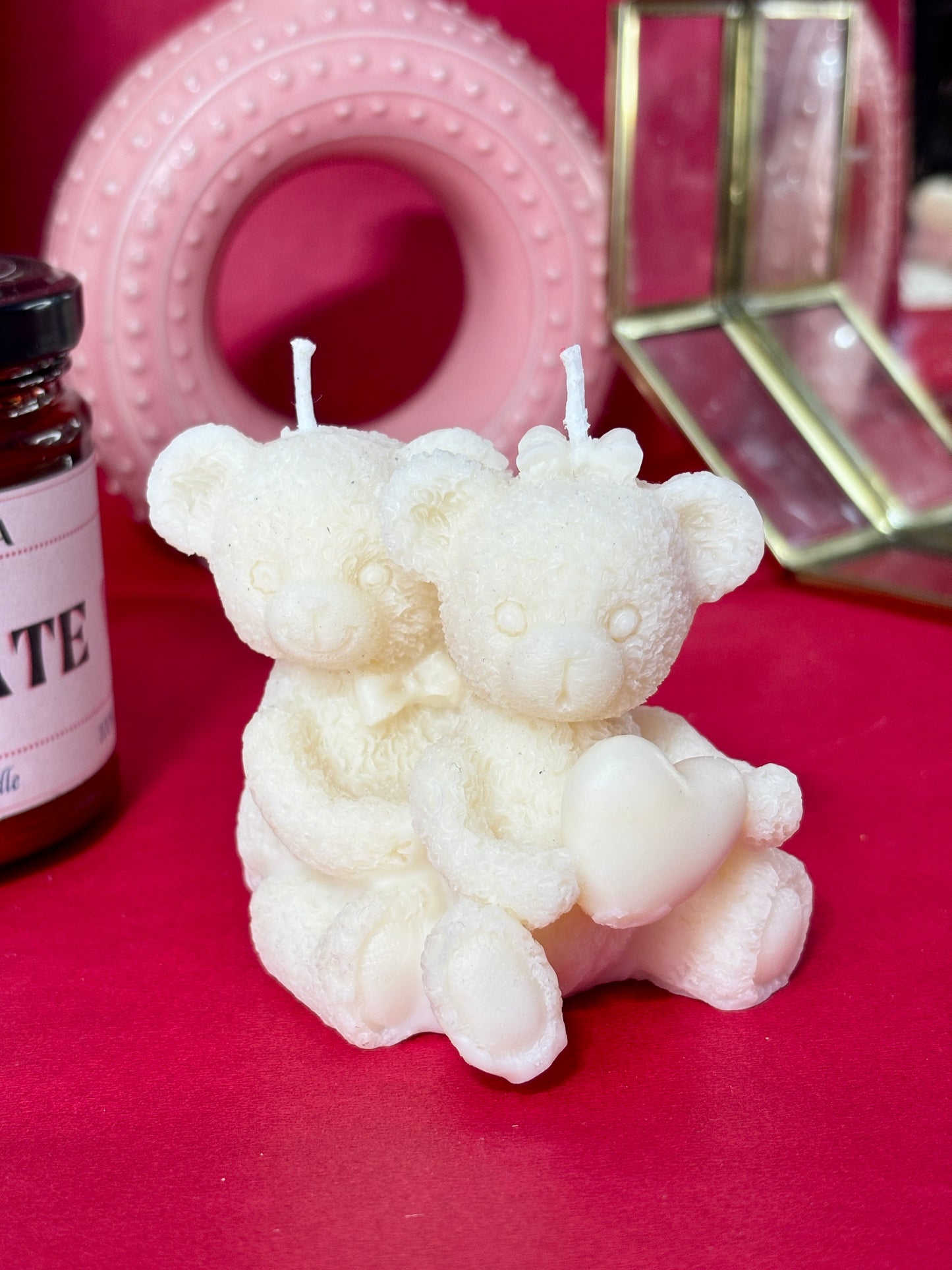 Big teddy bear candle