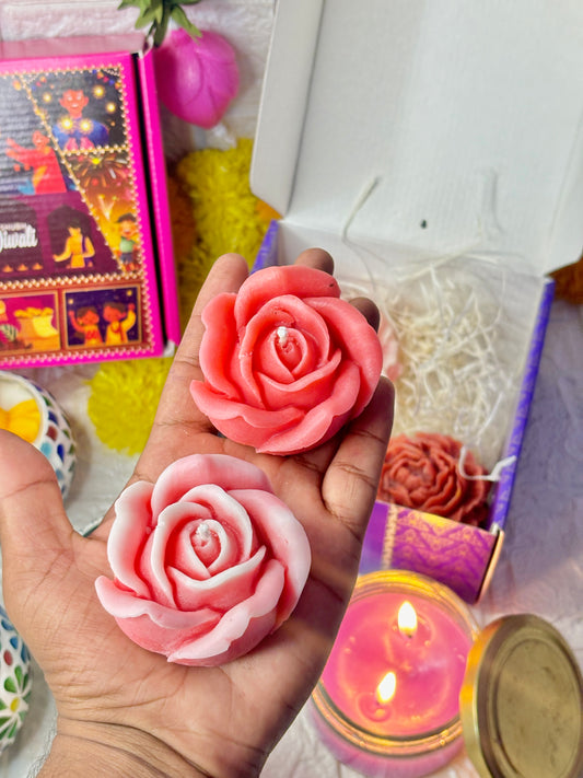 Rose candle (pack of 2)