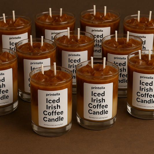 Iced irish coffee candle