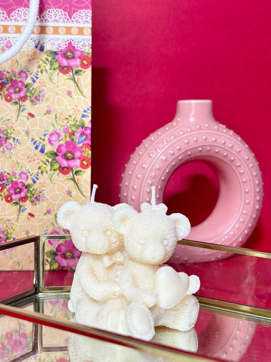 Big teddy bear candle