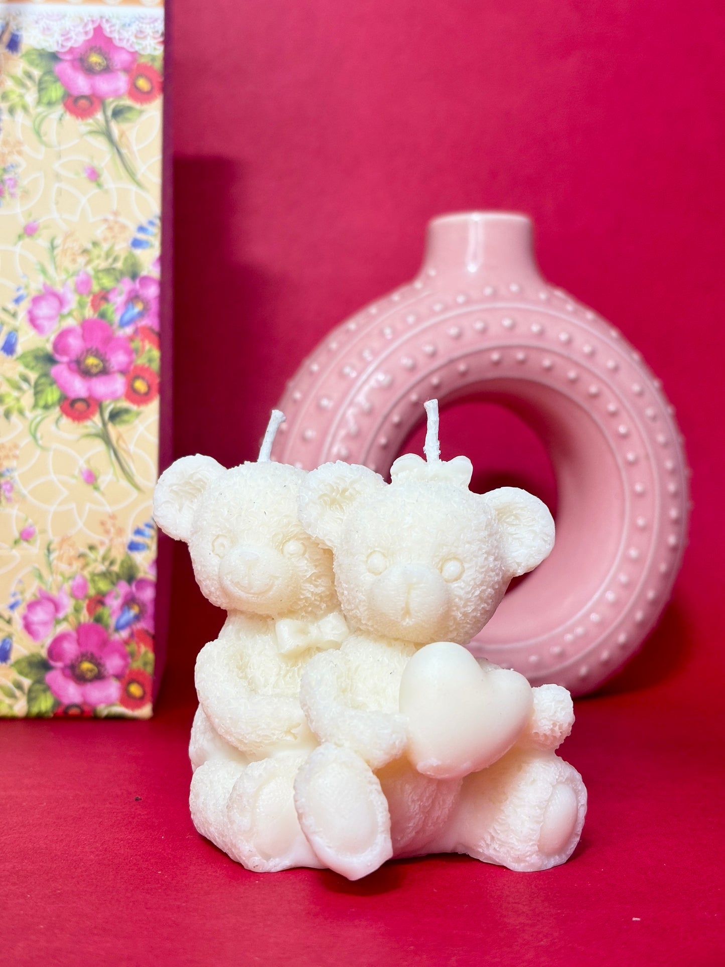 Big teddy bear candle
