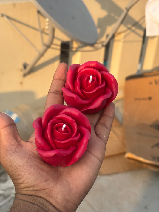 Rose candle (pack of 2)